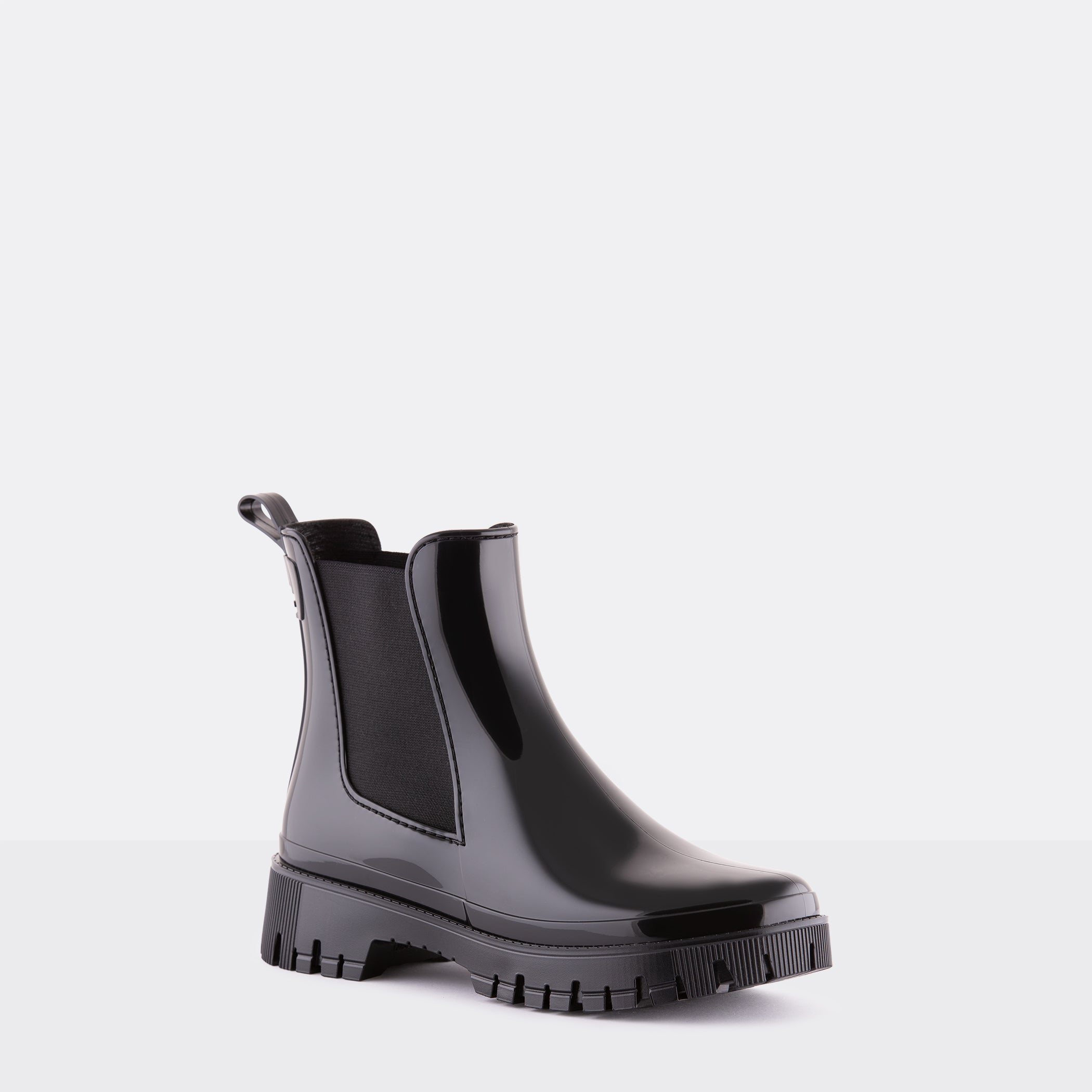 Black fashion jelly boots