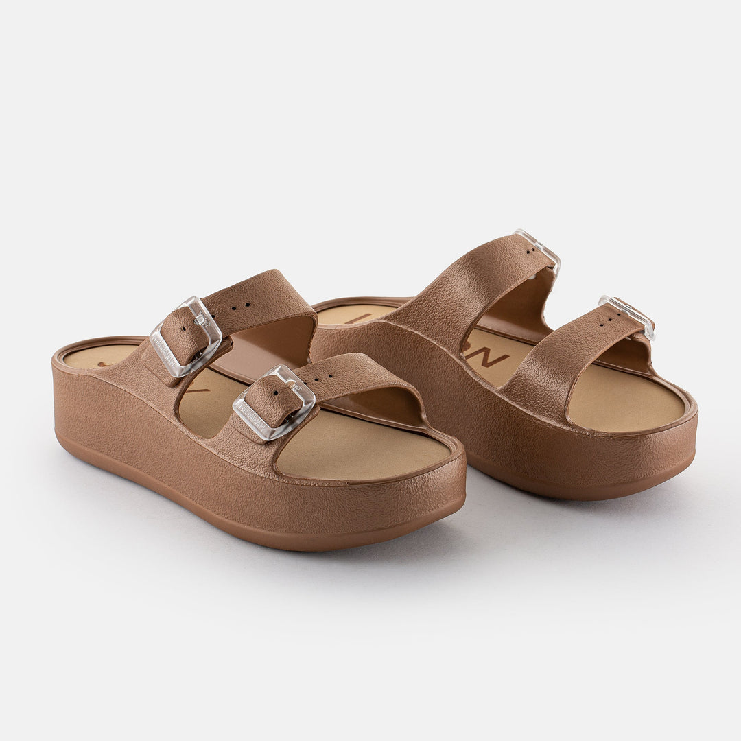 サンダル・ミュール [HUNTER] City Level Neo Leather Buckle Sandals : 3color Taos PERFECT Lightweight Leather Sandals Dark Blue - Family