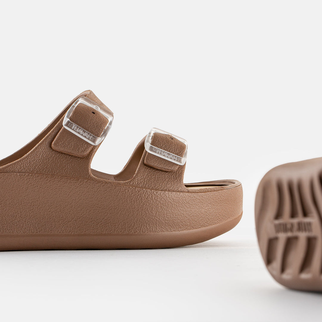 サンダル・ミュール [HUNTER] City Level Neo Leather Buckle Sandals : 3color Taos PERFECT Lightweight Leather Sandals Dark Blue - Family