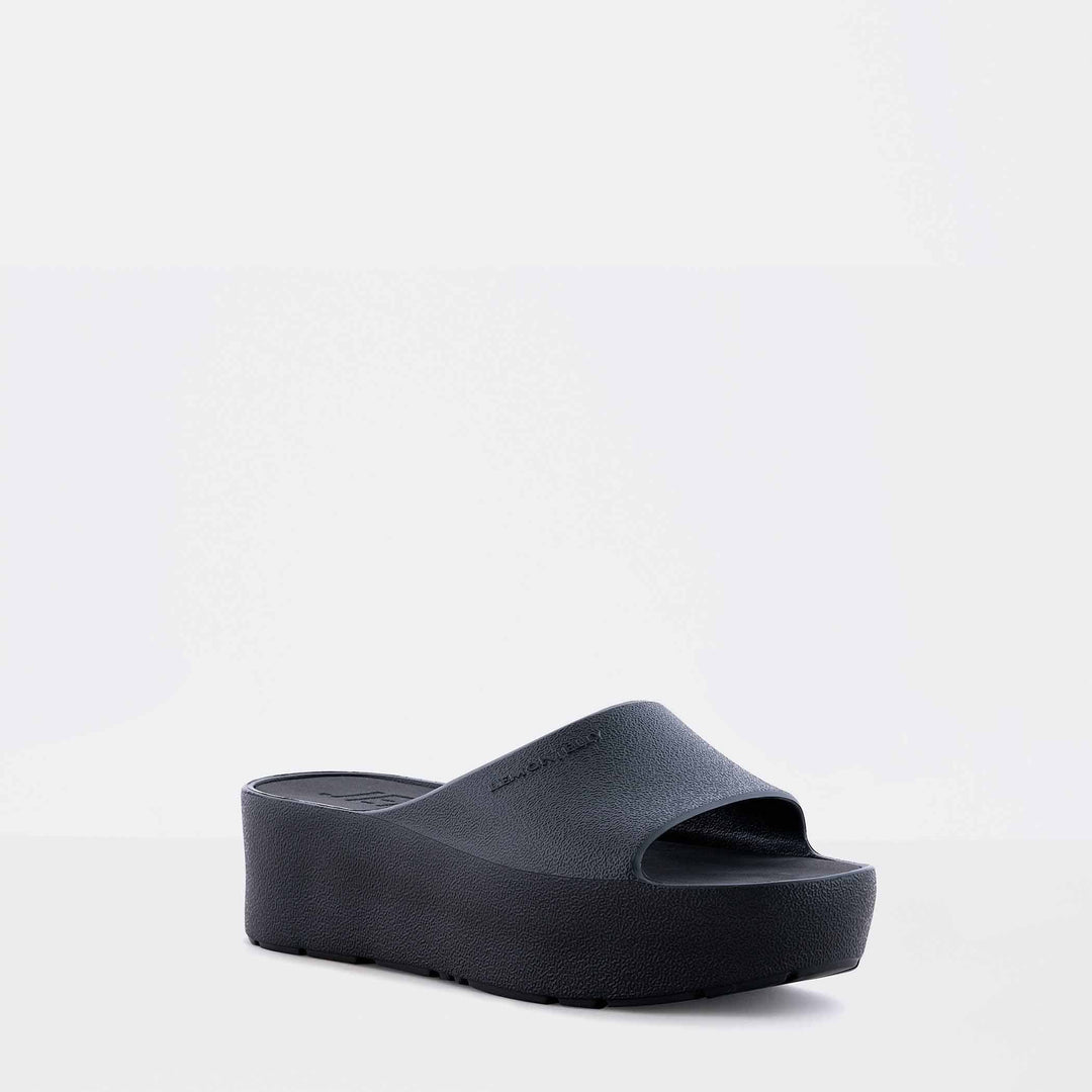サンダル・ミュール JILLSTUART Linda Ribbon Platform Sandals 2color JLSO5E350BK Miso Platform Strap Sandal In Silver Glitter - Sandals